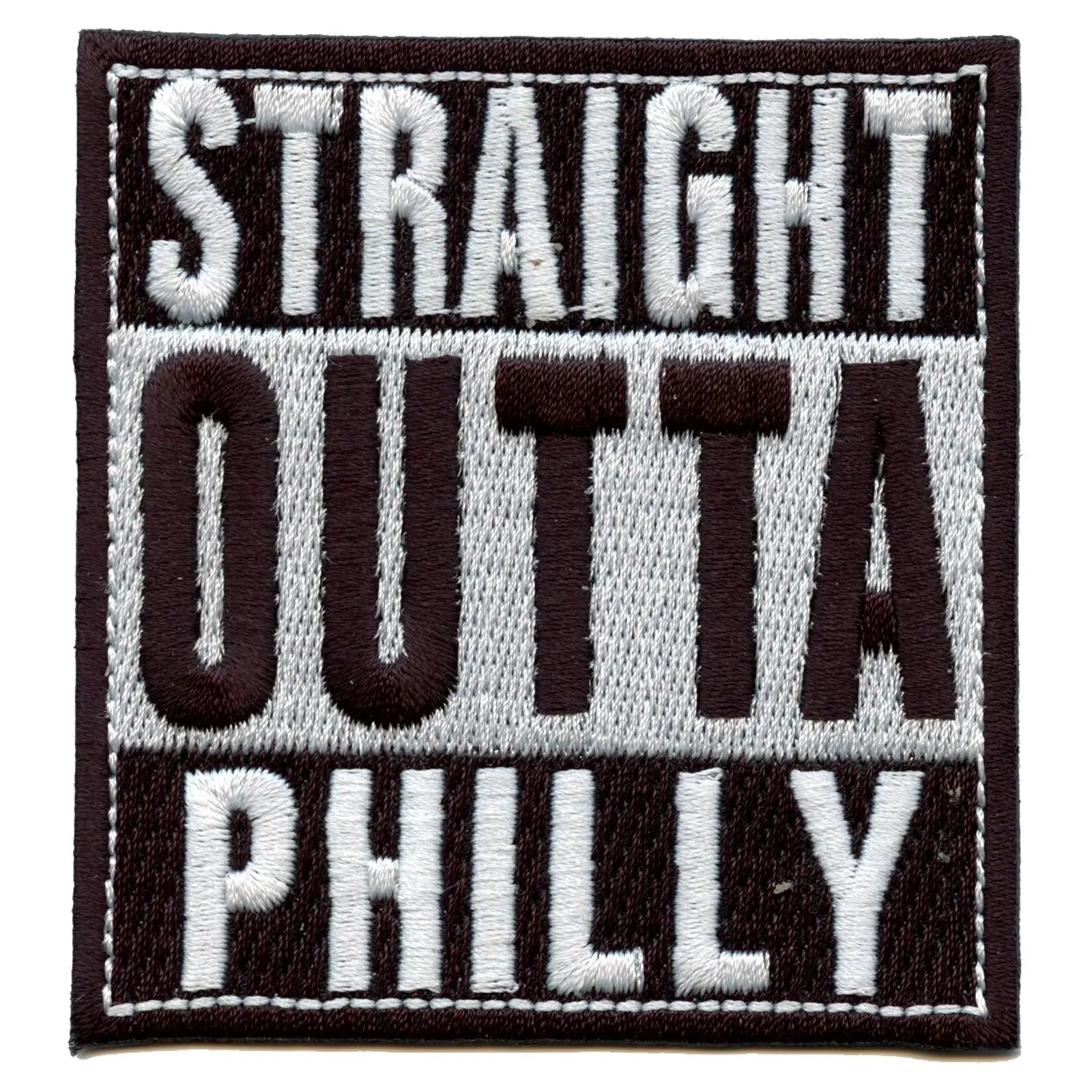 Straight Outta Philly Embroidered Iron On Patch