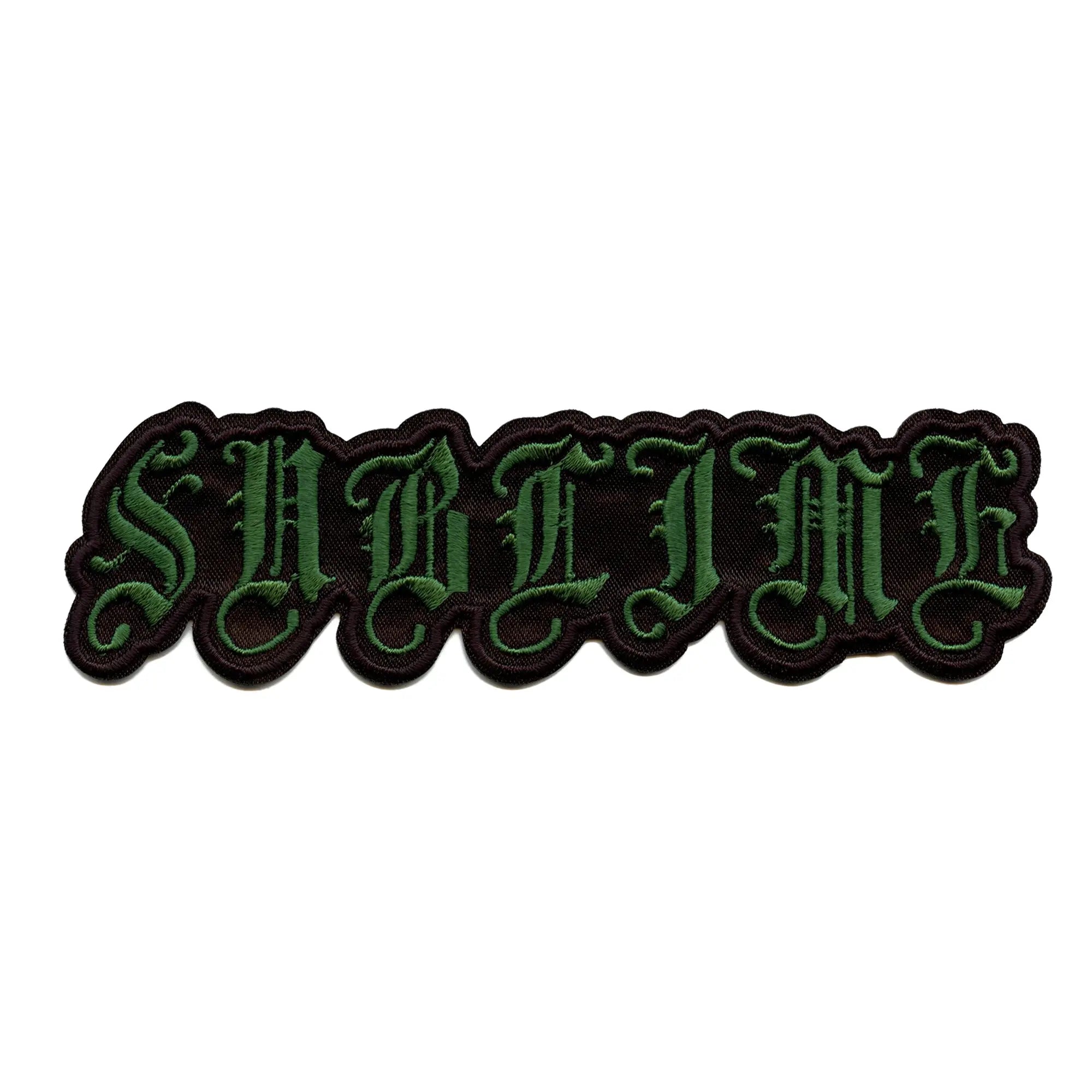 Sublime Patch Green Old English Logo Embroidered Iron On