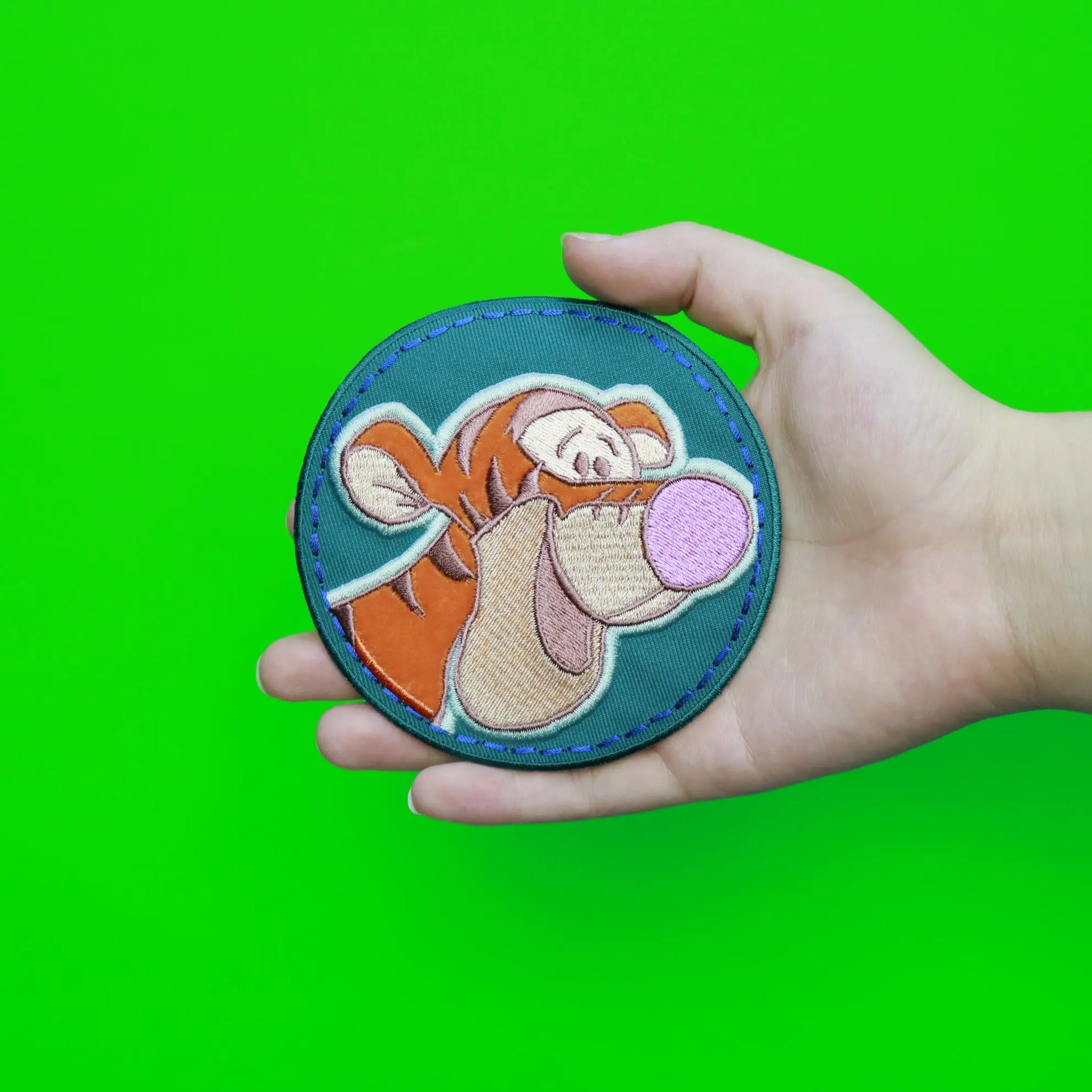 Disney Tigger Smiling Embroidered Applique Iron On Patch