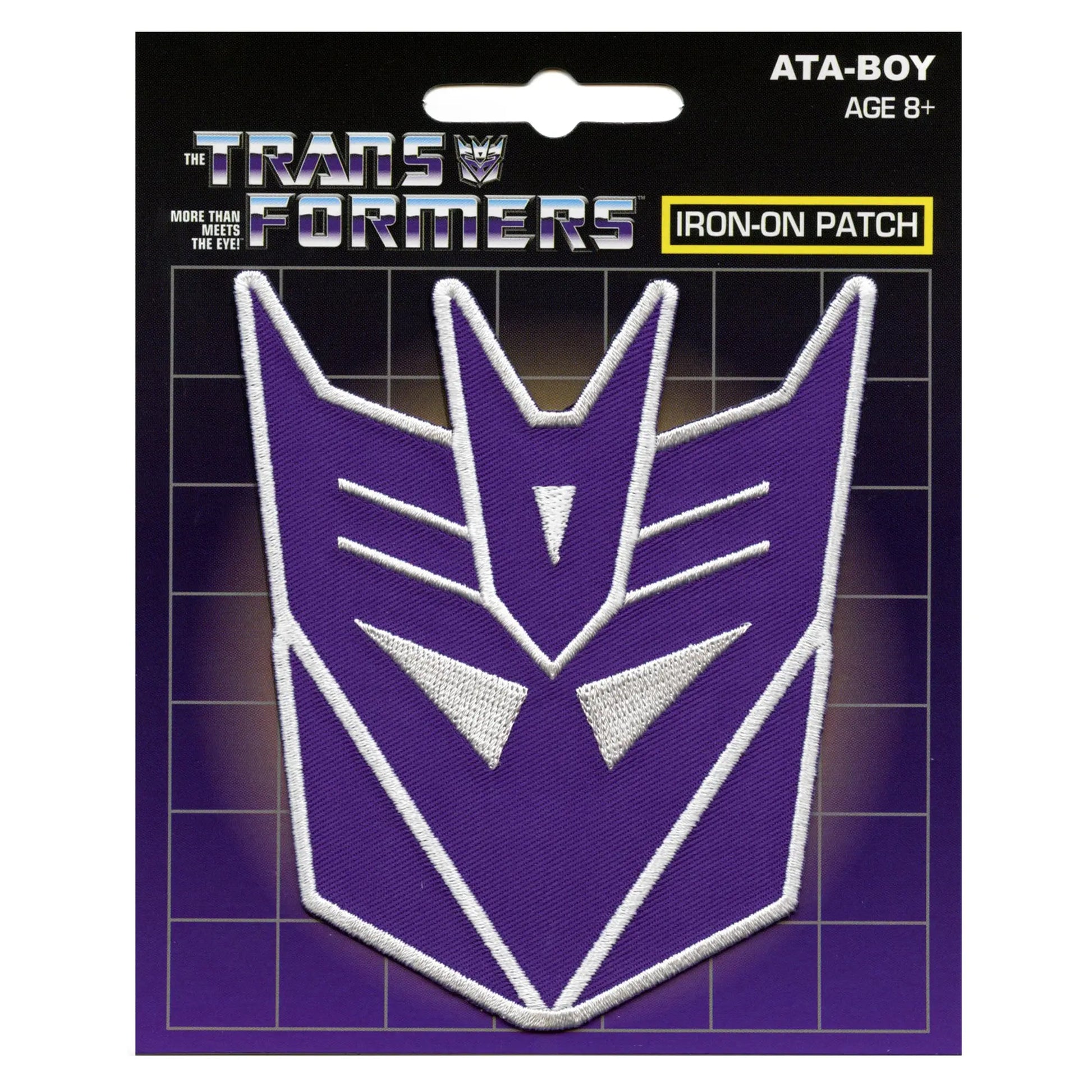 Transformers Purple Helmet Insignia Patch Decepticons Leader Megatron Embroidered Iron On