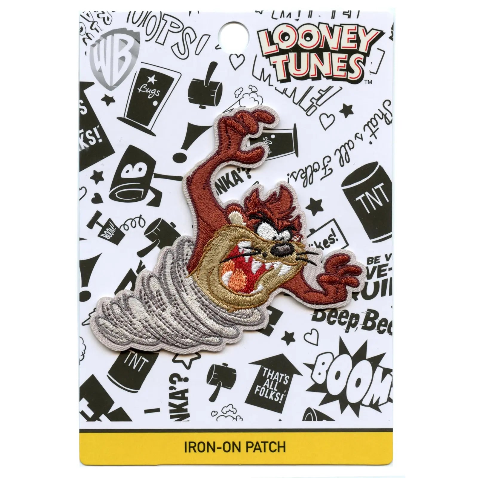 Official Taz The Tasmanian Devil Embroidered Iron On Patch