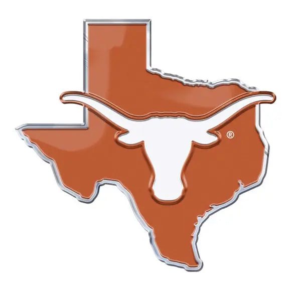 Texas Longhorns Embossed State Auto Color Emblem