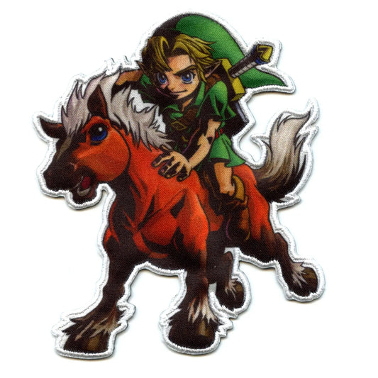 The Legend of Zelda Link Riding Horse Iron On Patch