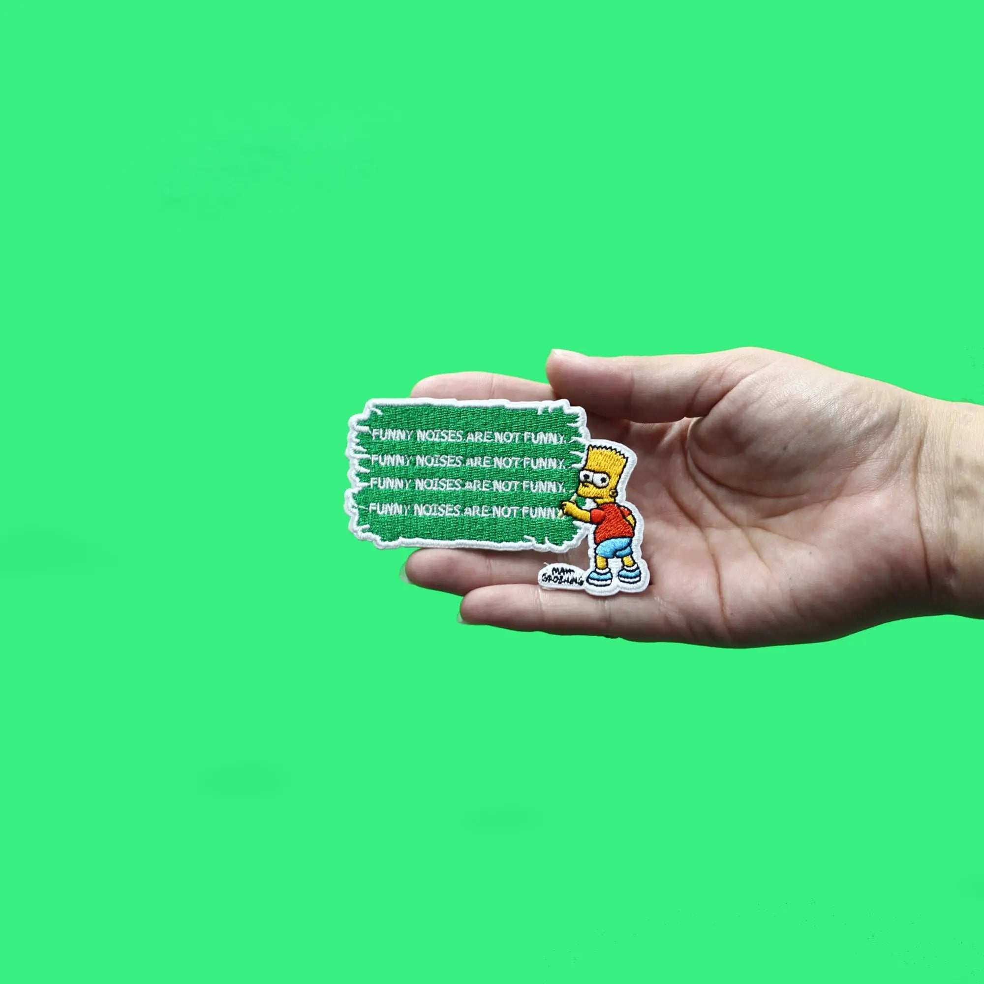 The Simpsons Bart Writing On Chalkboard Patch Embroidered Iron On