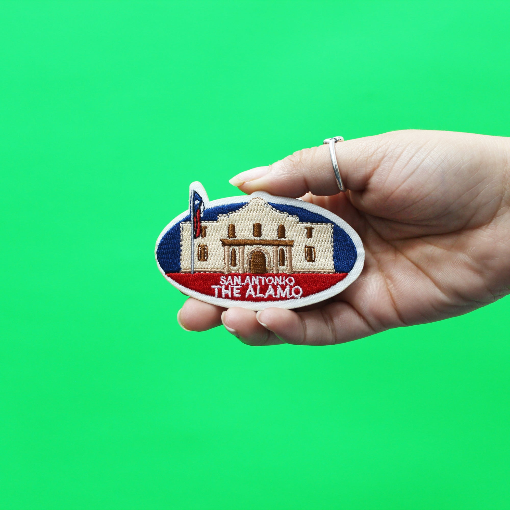 The Alamo Travel Patch Historical Landmark Embroidered Iron On