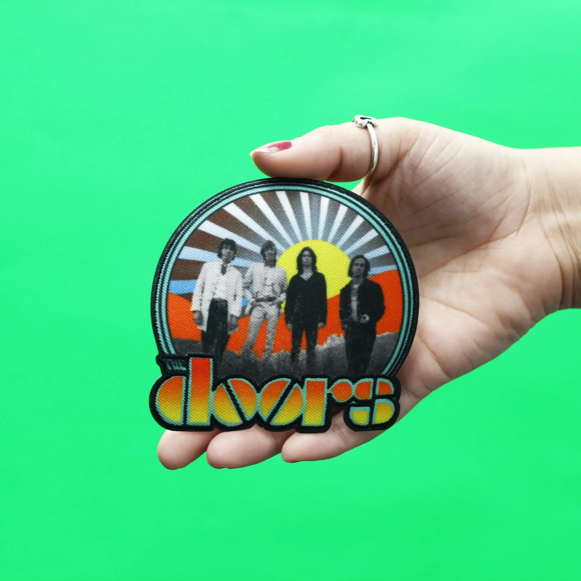 The Doors Patch Waiting For The Sun Embroidered Iron On