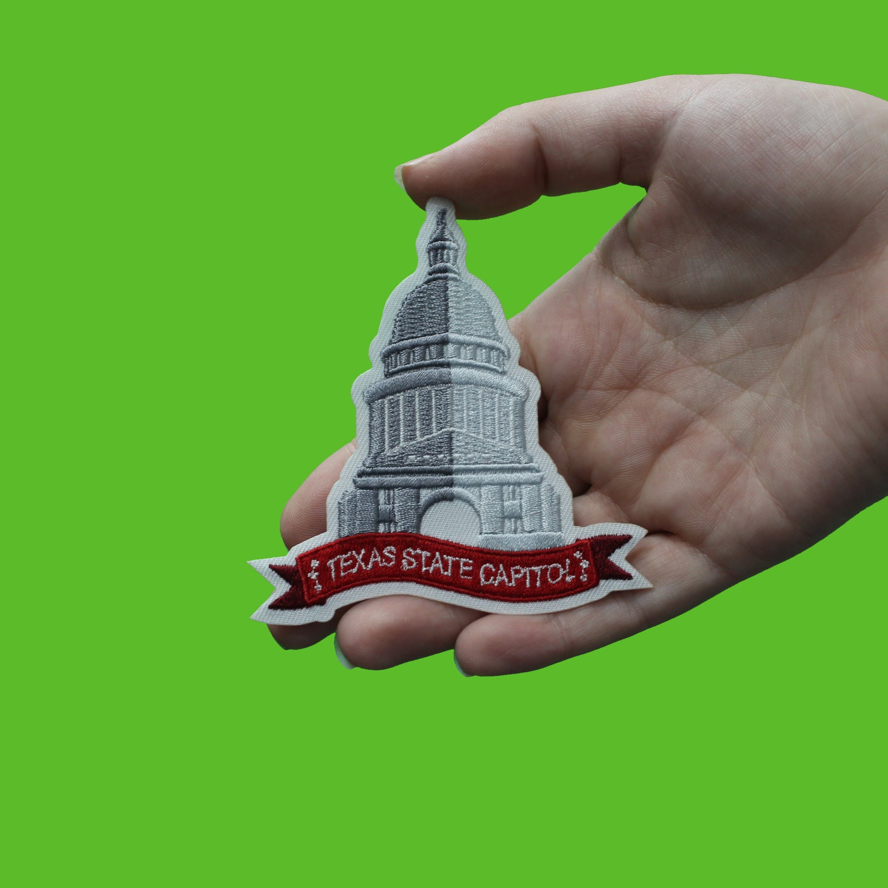 Texas State Capitol In Austin Embroidered Iron On Patch