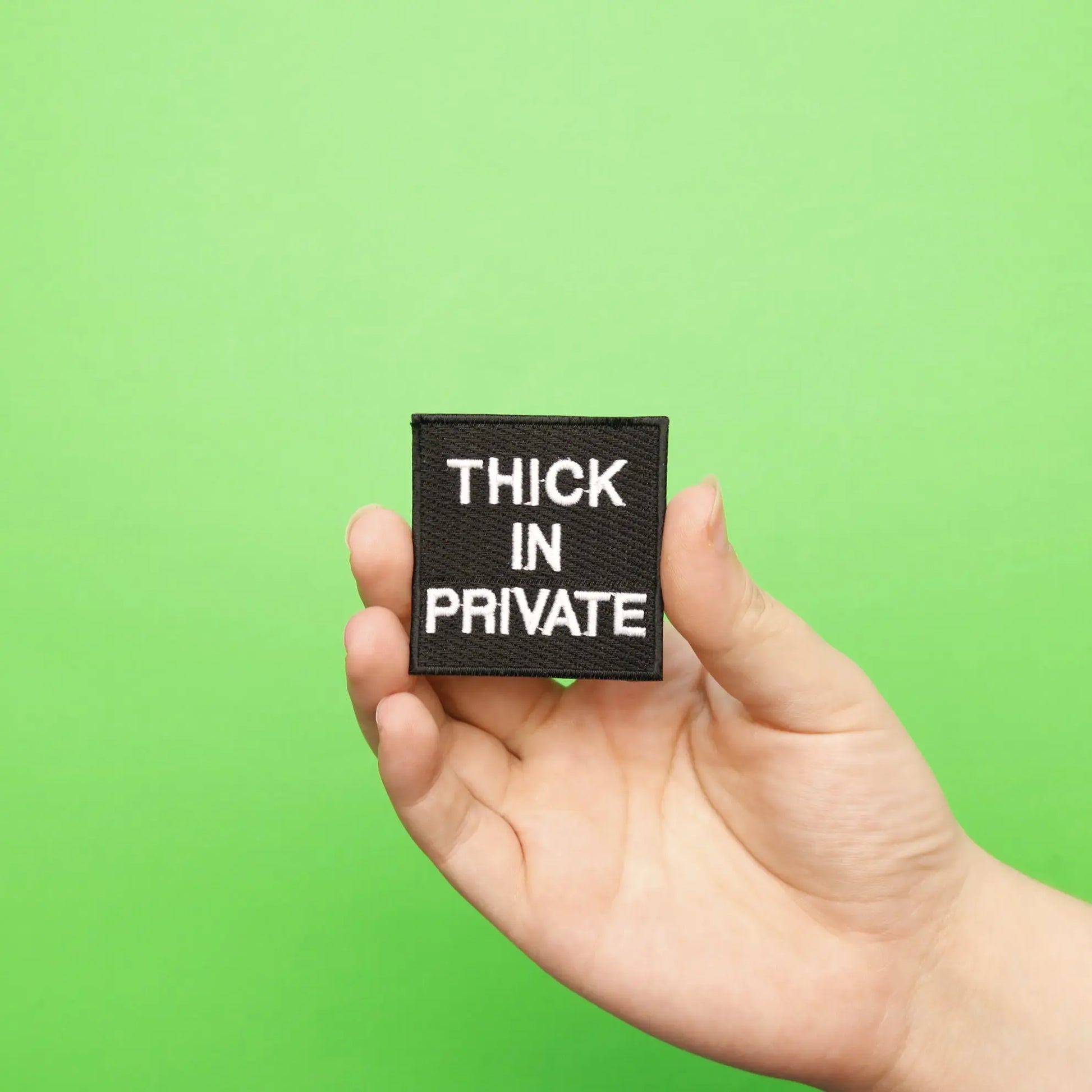 Thick In Private Box Embroidered Iron On Patch