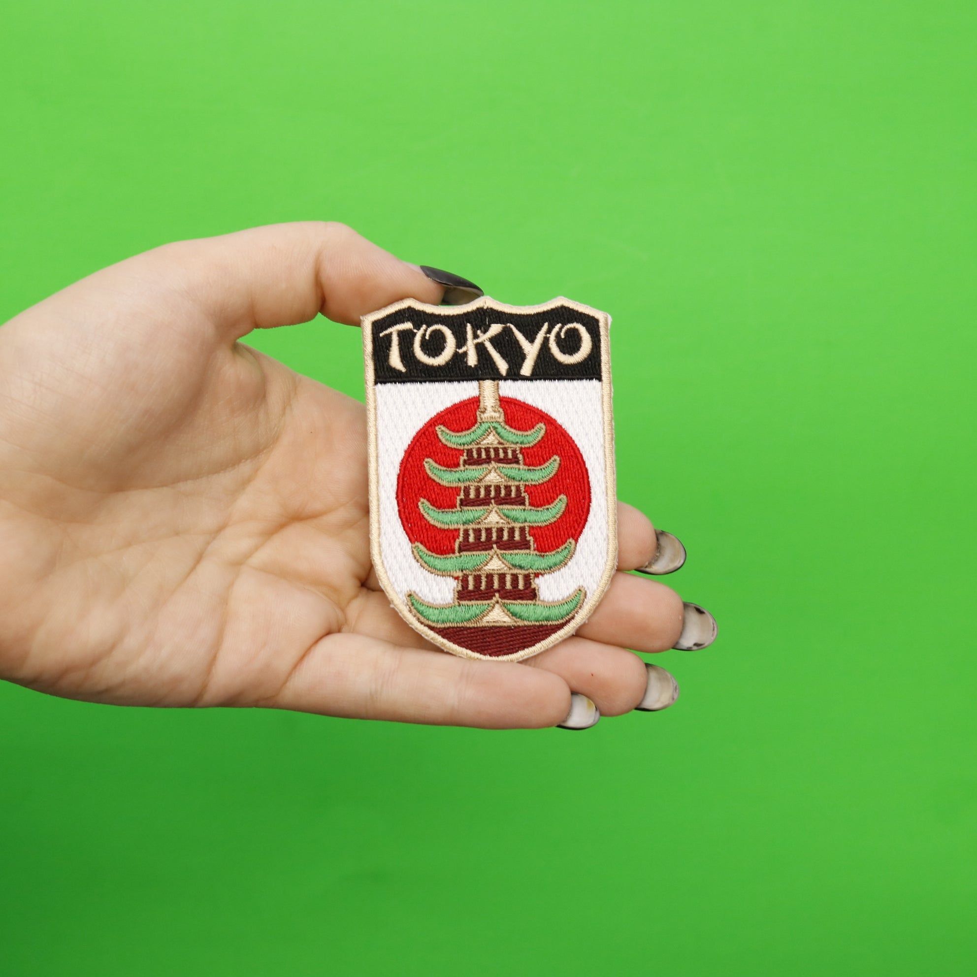 Tokyo Japan Shield Embroidered Iron On Patch