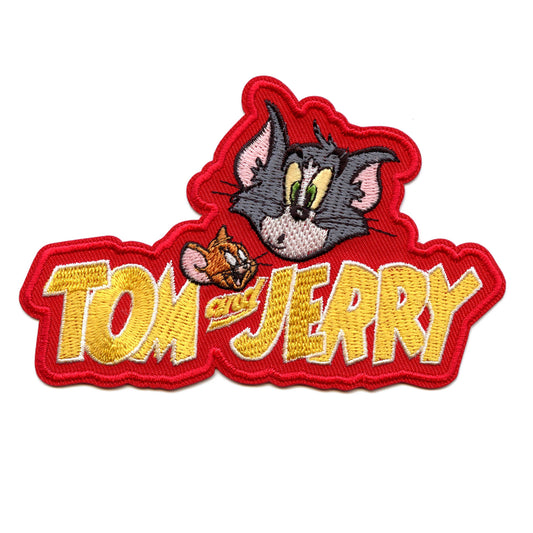 Official Cartoon Patch Tom And Jerry Logo Embroidered Iron On
