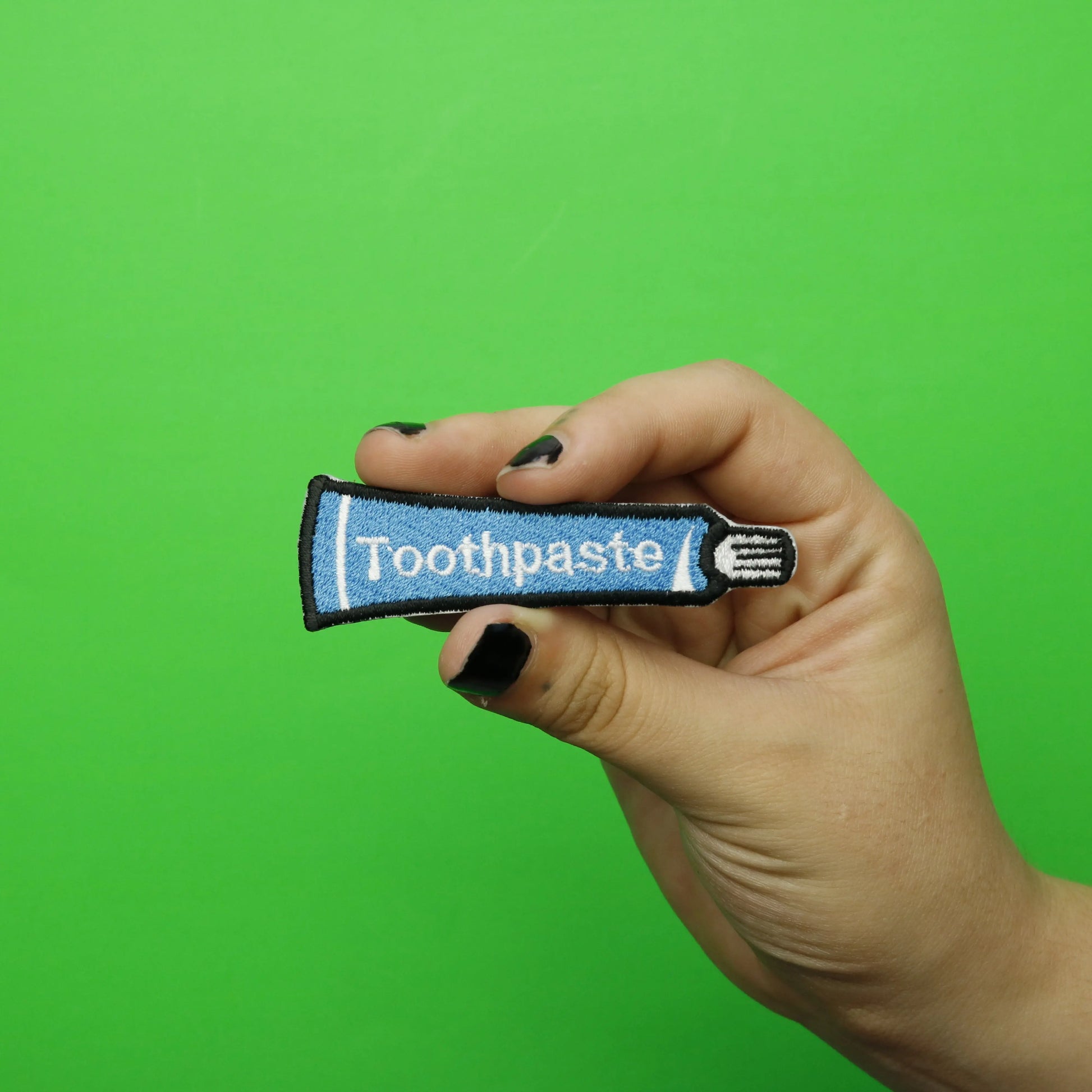 Toothpaste Embroidered Iron On Patch