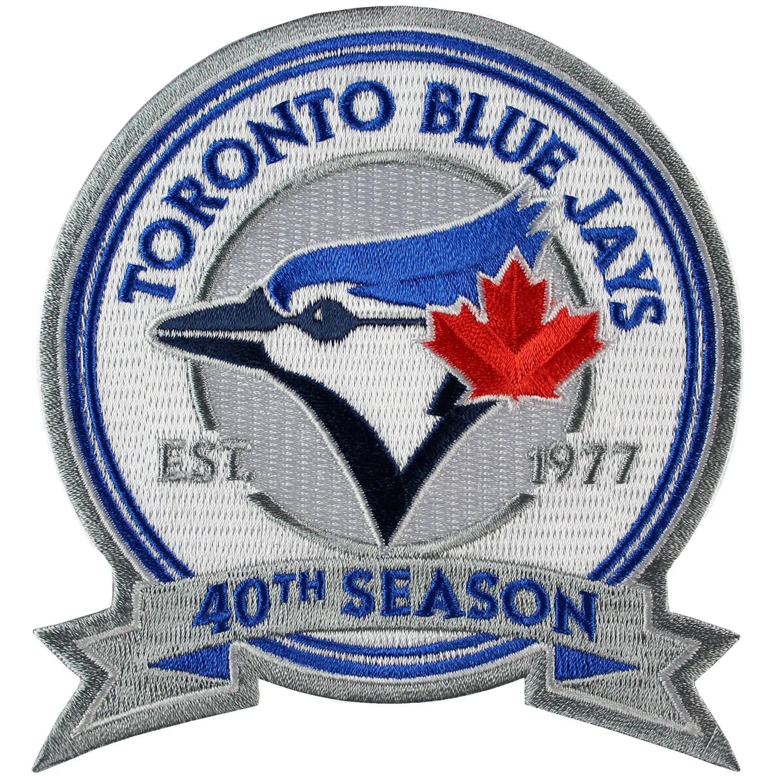 2016 Toronto Blue Jays 40th Team Anniversary Season Jersey Sleeve Patch