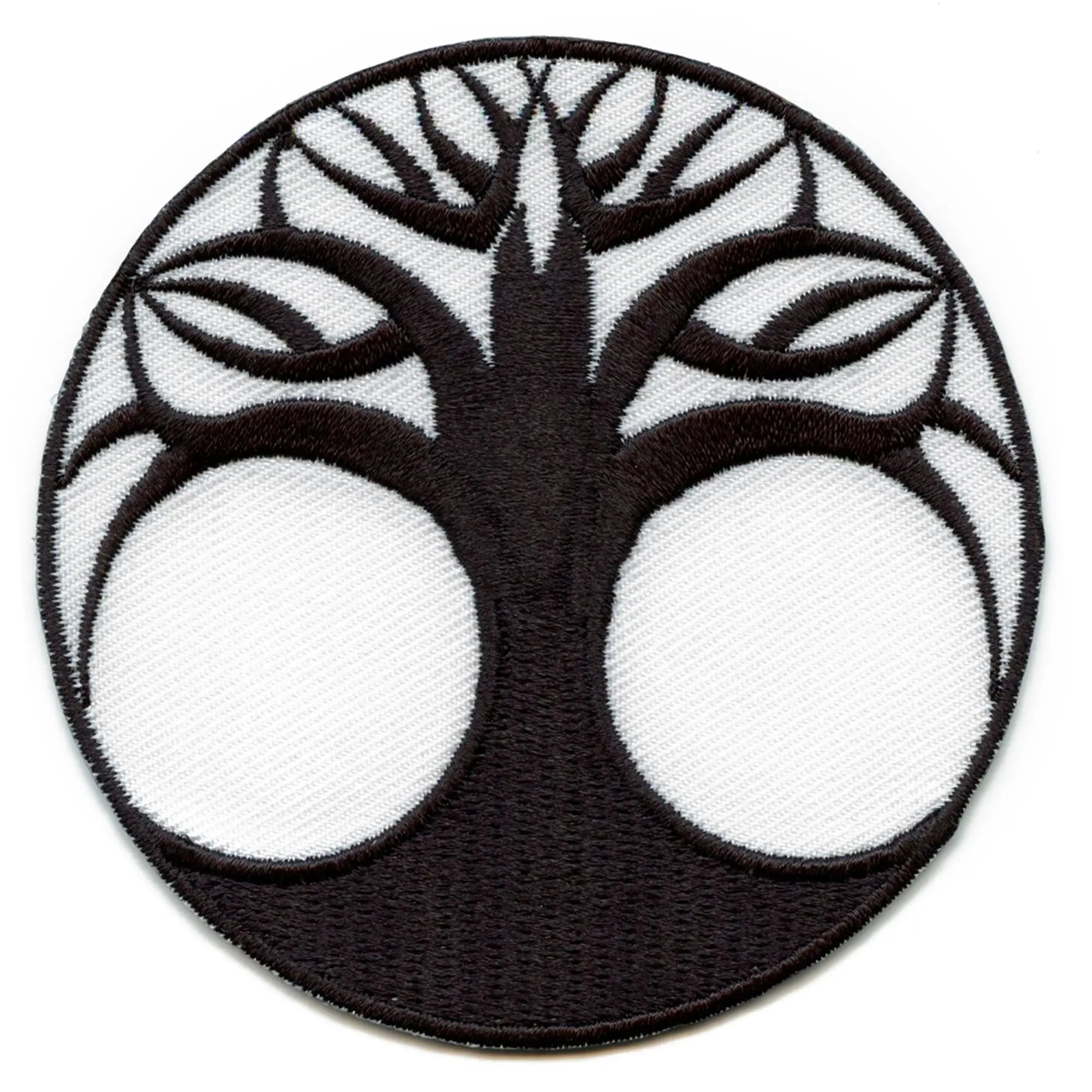 Tree Of Life Round Embroidered Iron On Patch