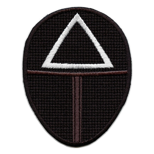 Triangle Soldier Mask Patch Survival Game Embroidered Iron On