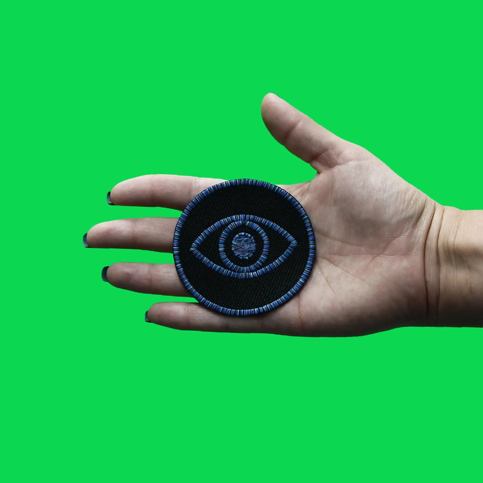 Trippy Mystic Eye Round Patch Magical Enchanted Spellbound Embroidered Iron On