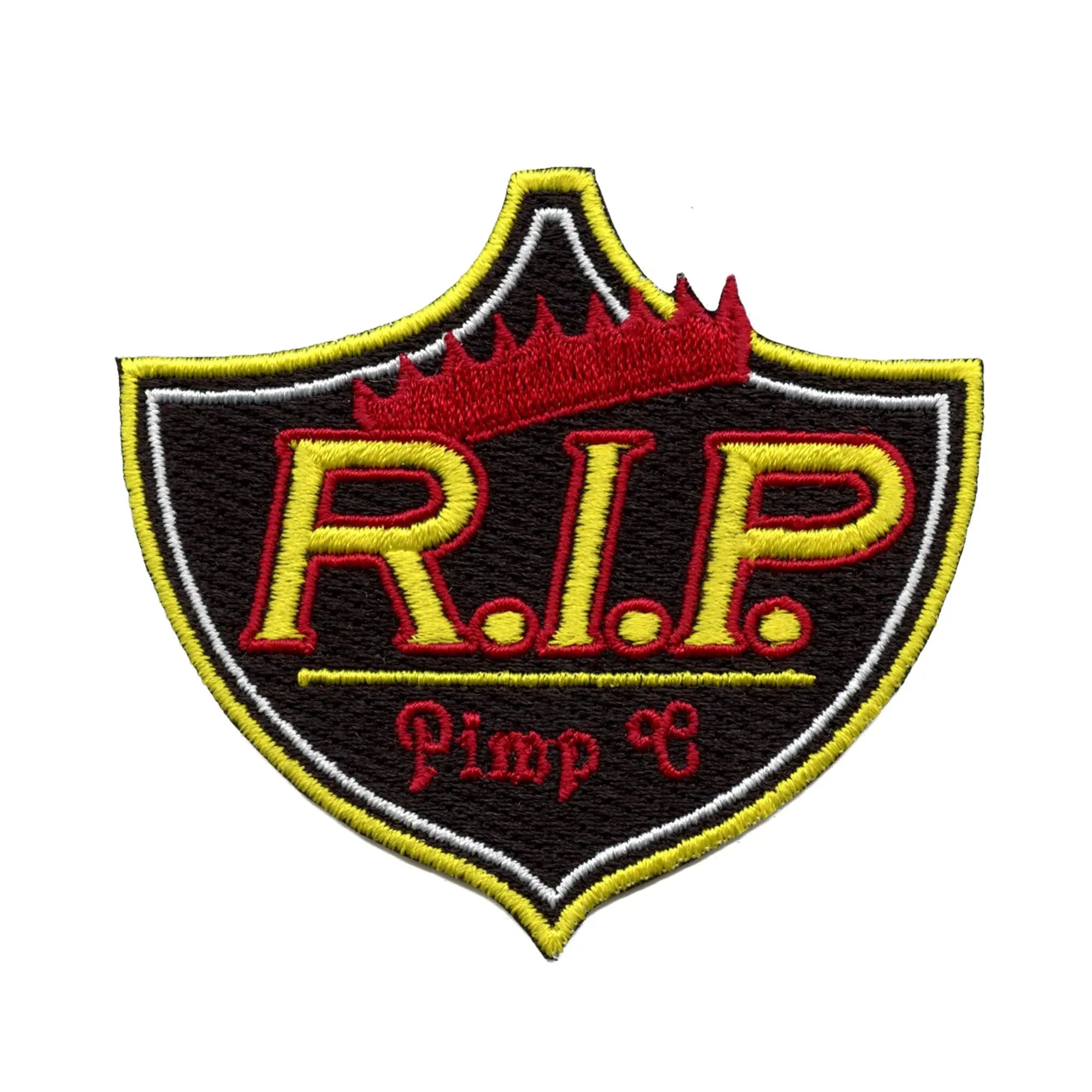 RIP Houston Artist Shield Patch Underground Crown Rap Embroidered Iron On