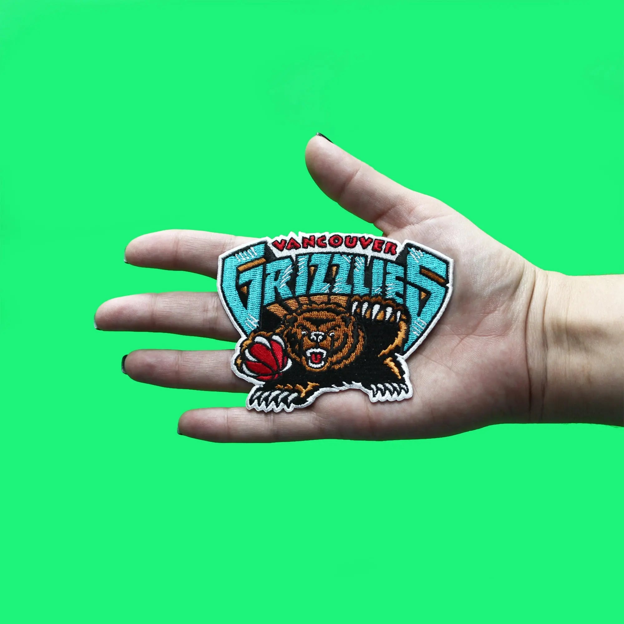 Vancouver Grizzlies Patch Hardwood Classic Logo Embroidered Iron On
