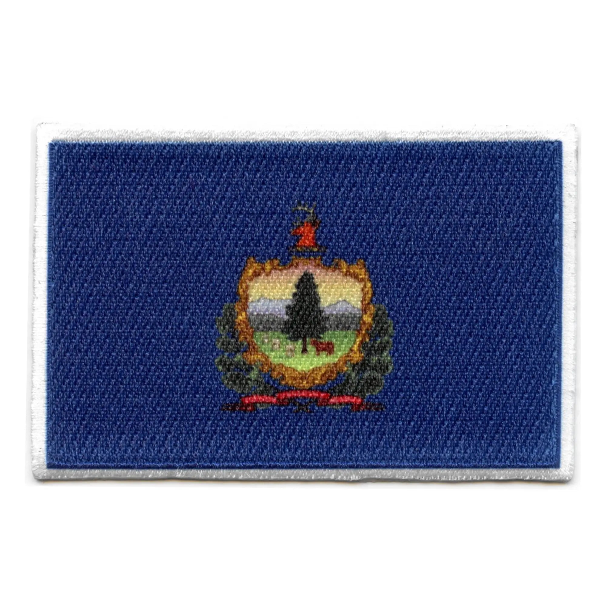Vermont Patch State Flag Embroidered Iron On