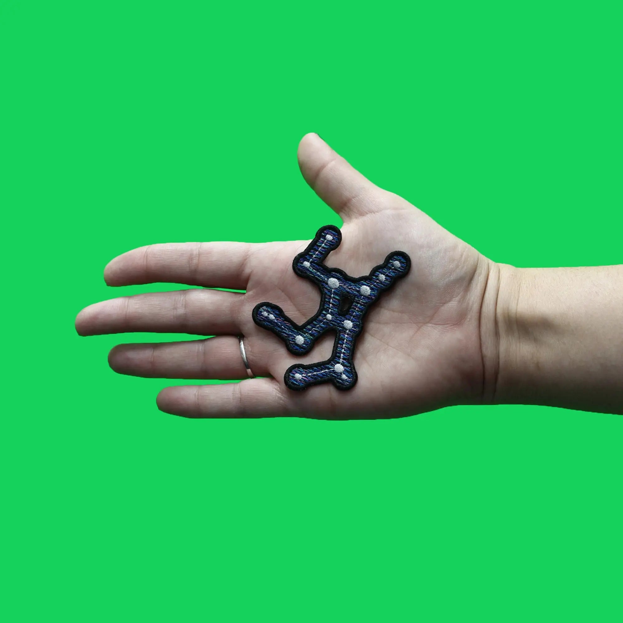 Virgo Zodiac Constellation Patch Stars Virgin Horoscope Embroidered Iron On