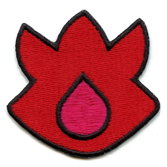 Gym Badge Patch Volcano Icon Embroidered Iron On