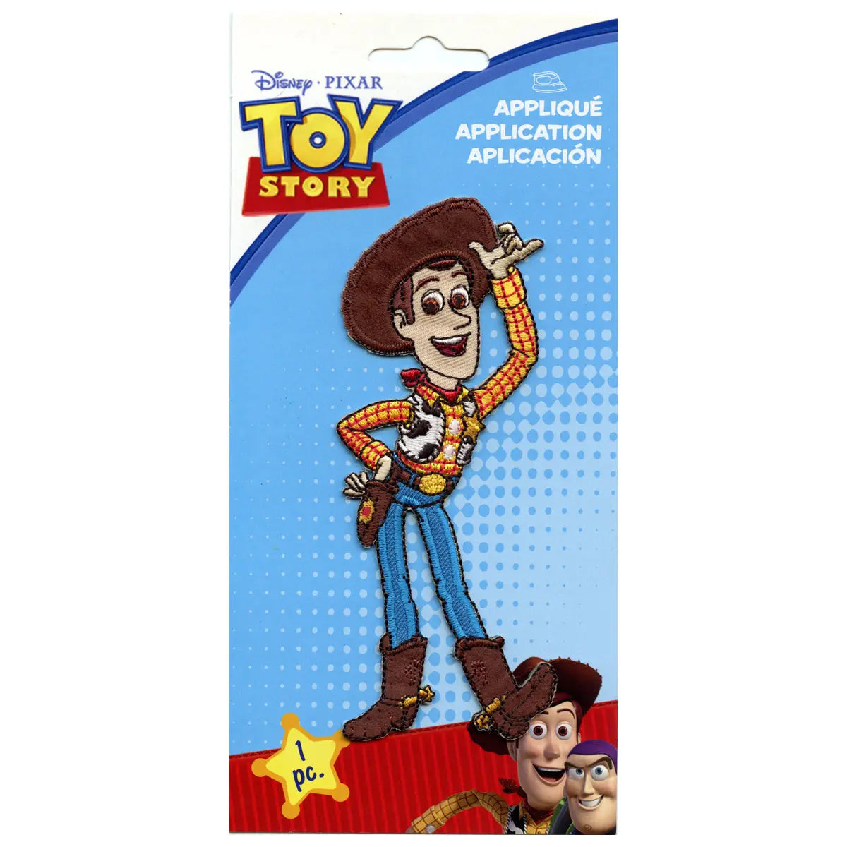 Disney Pixar Toy Story Woody Full Body Embroidered Applique Iron On Patch