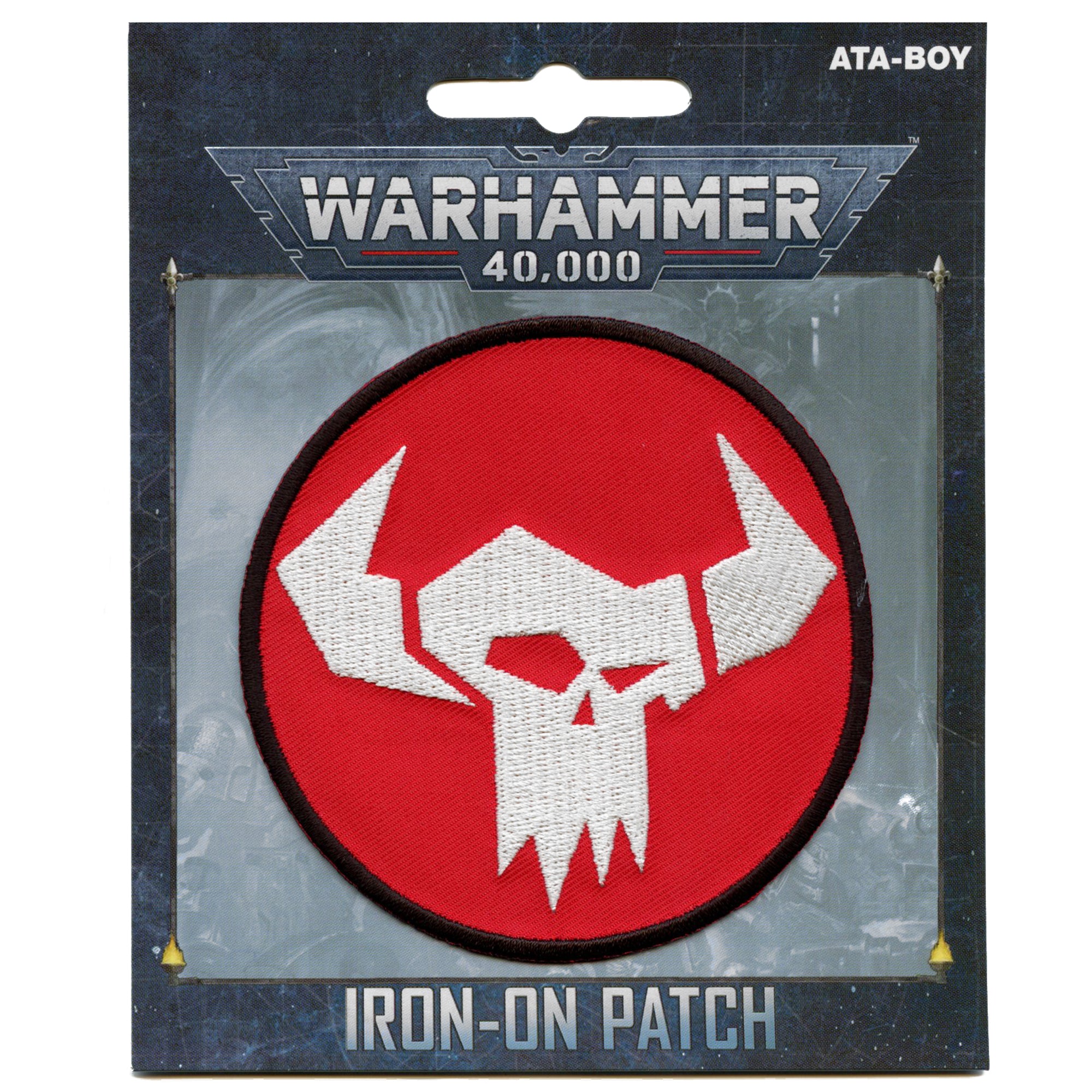 Warhammer 40K Orks One Patch Arcade Skull Gaming Embroidered Iron on