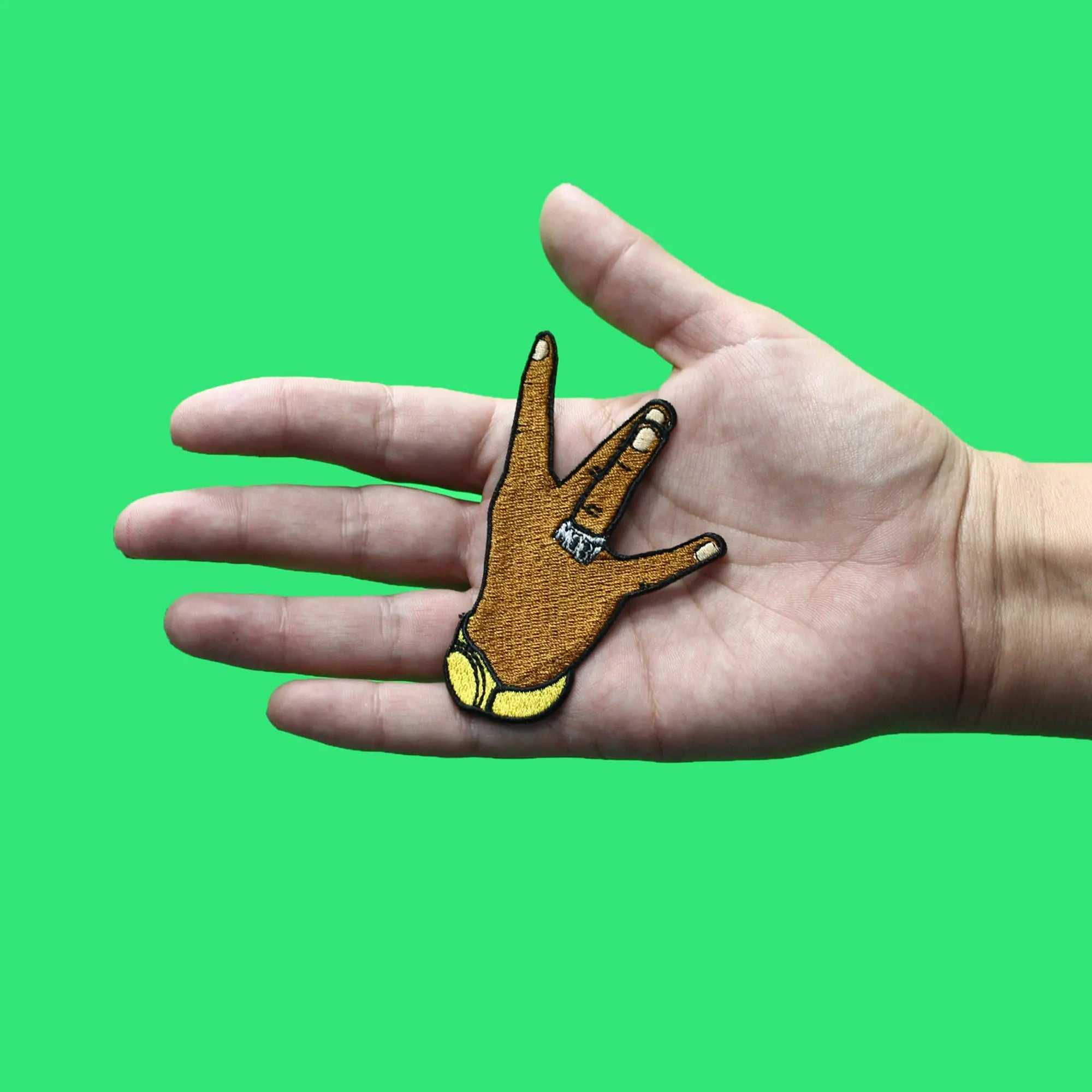 West Coast MOB Ring Patch Hand Sign Rapper Embroidered Iron On