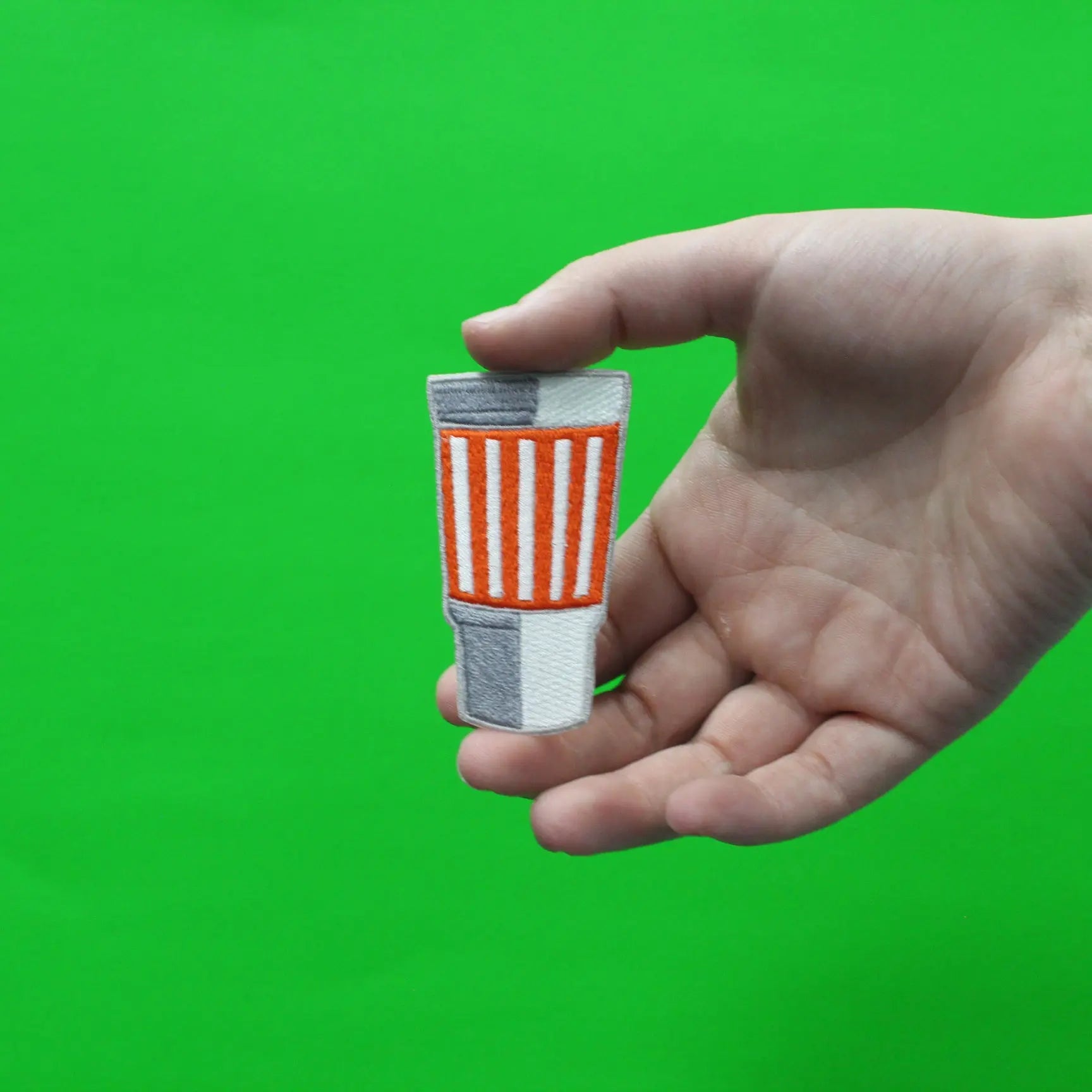 Texas Fast Food To Go Drink Cup Embroidered Iron On Patch