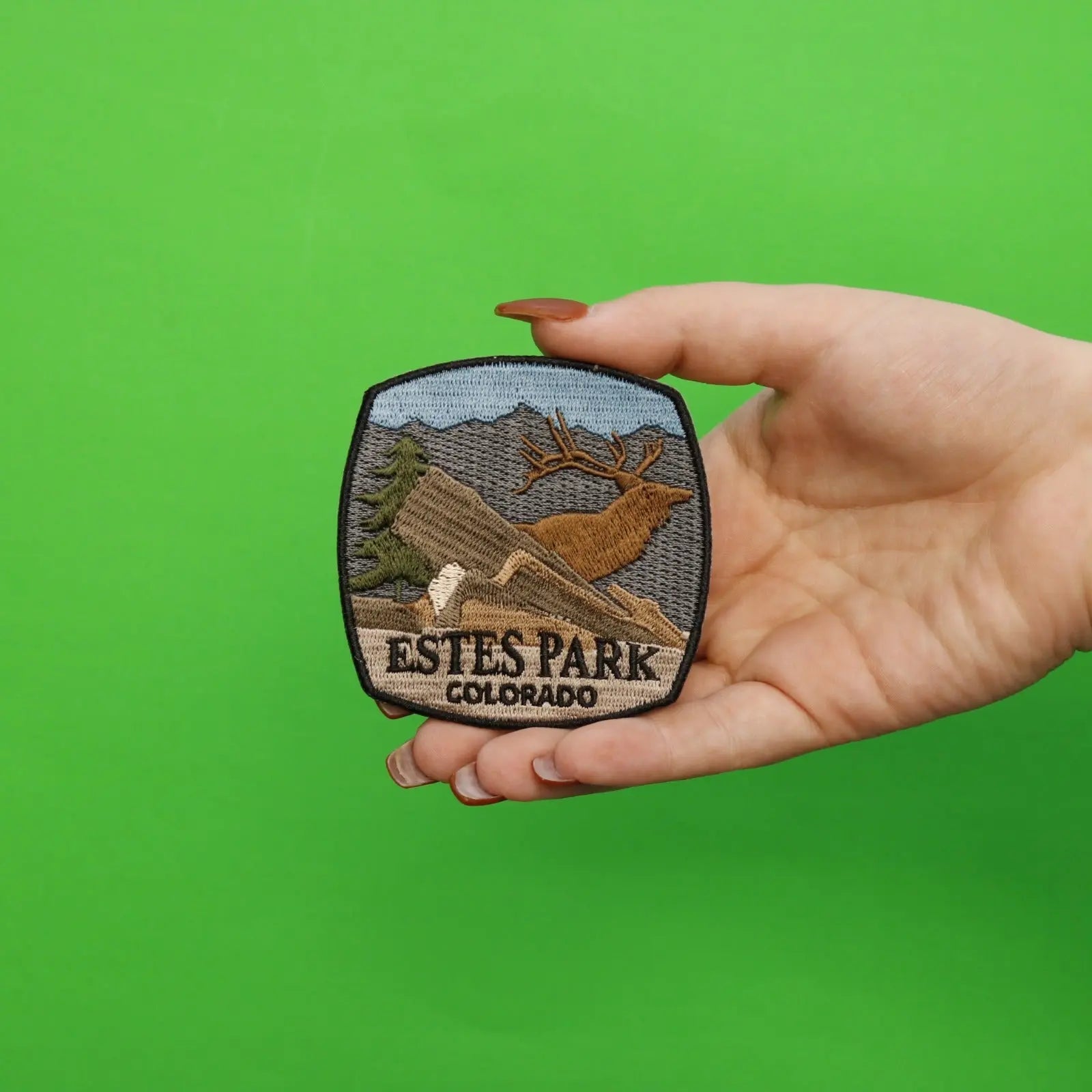 Estes Park Colorado Travel Patch Embroidered Iron On Patch