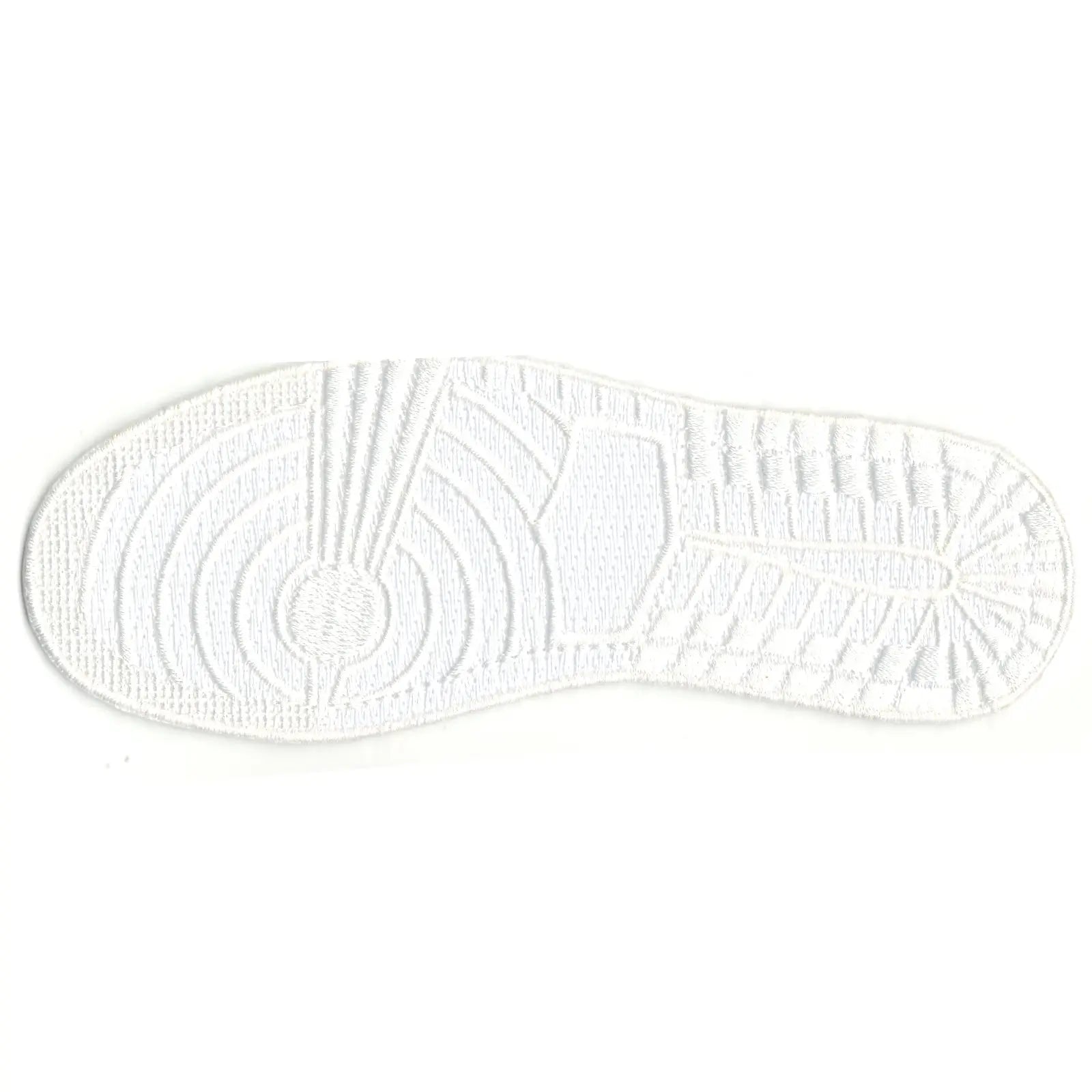 White Sneaker ONES Shoe Foot Print Soul Iron On Patch