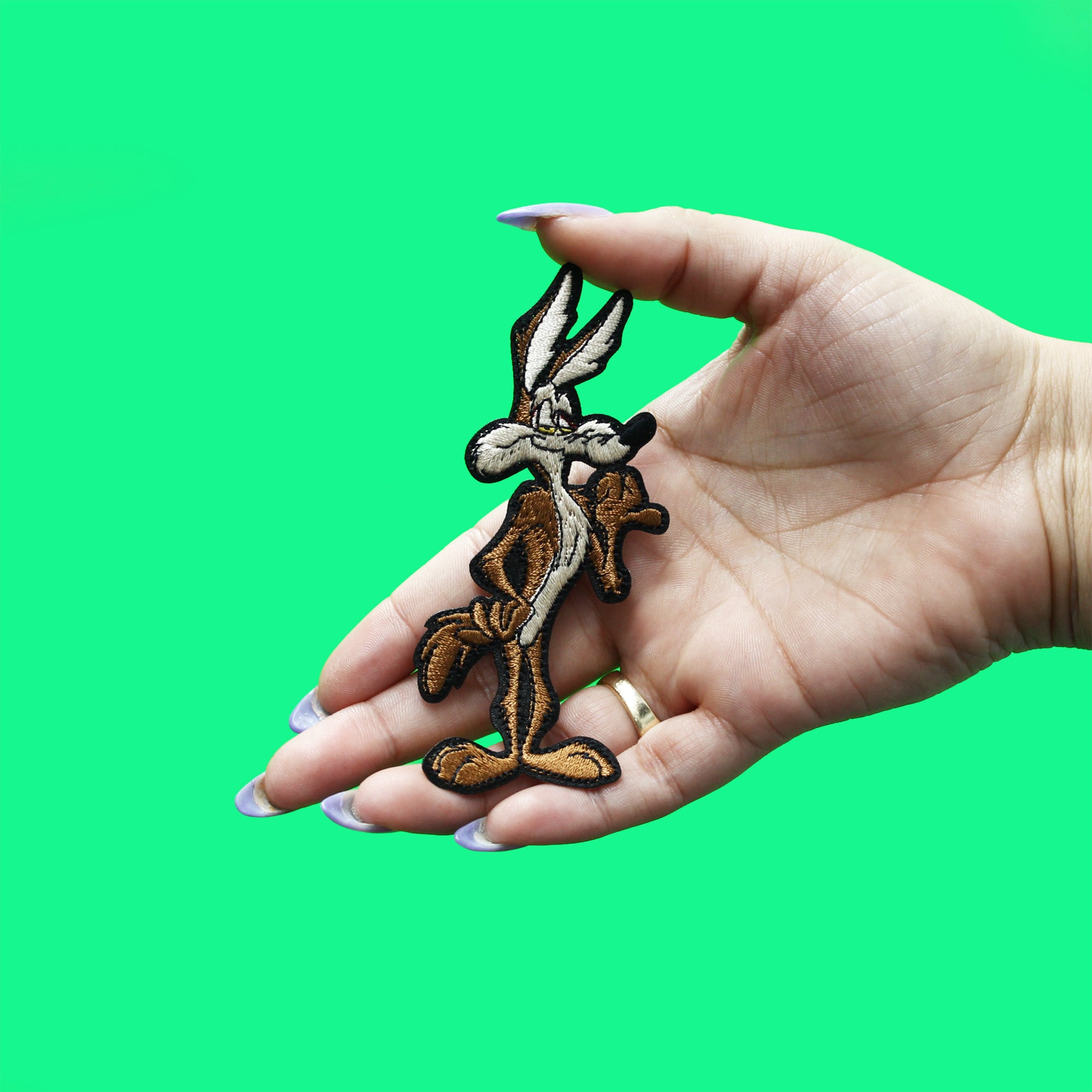 Official Looney Tunes Patch Wile E Coyote Embroidered Iron On