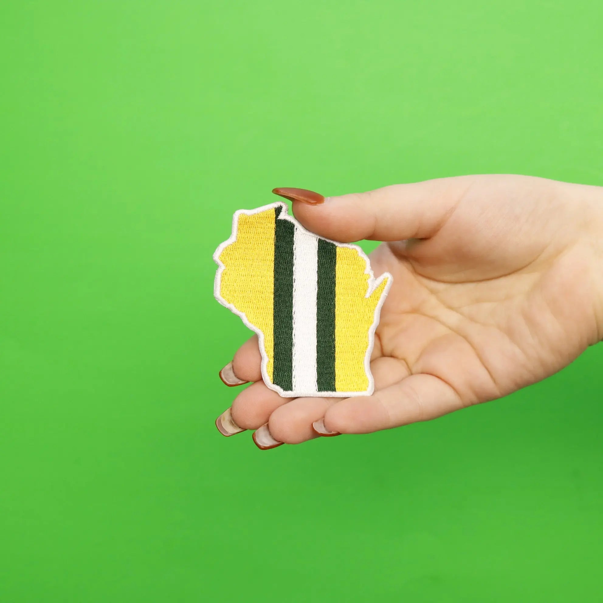 Green Bay Wisconsin State Football Parody Embroidered Iron On Patch