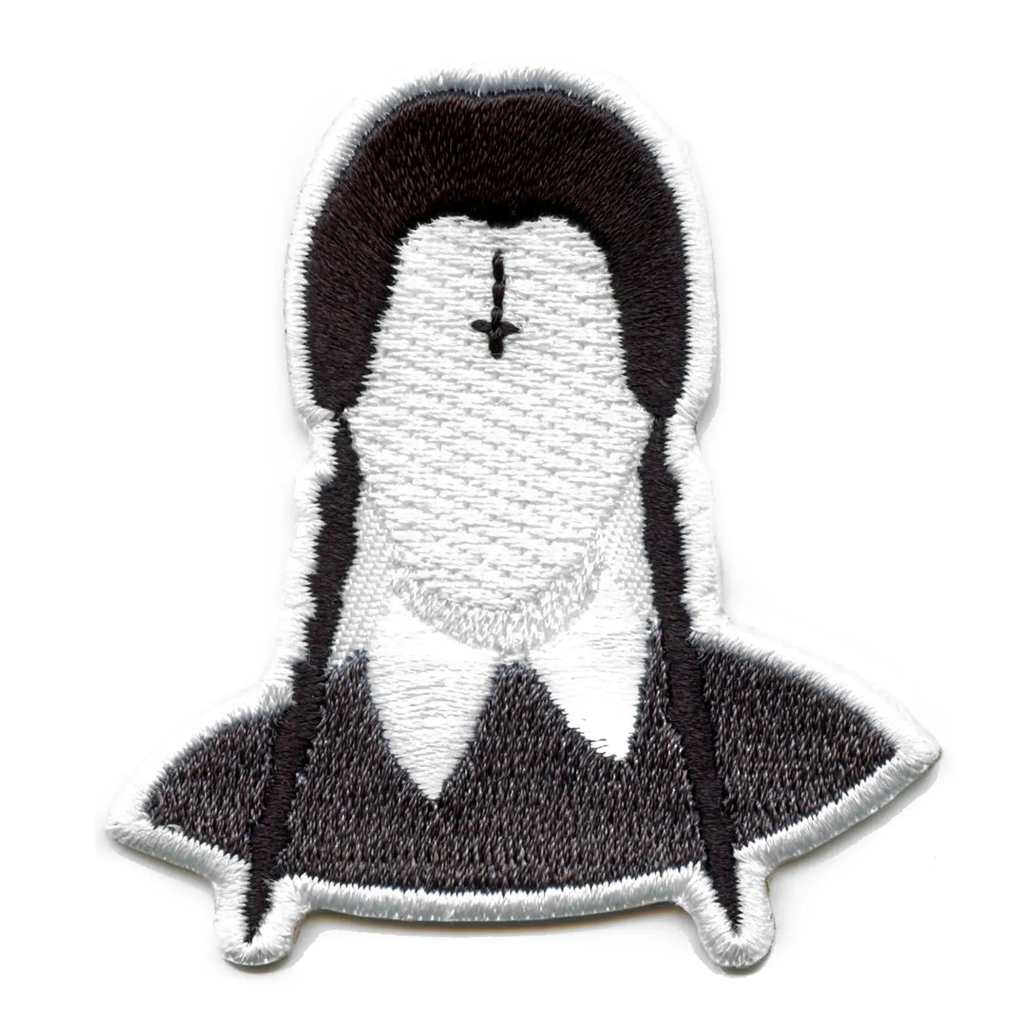 Witch Girl Patch With Braids And Inverted Cross EXCLUSIVE Embroidered Iron On