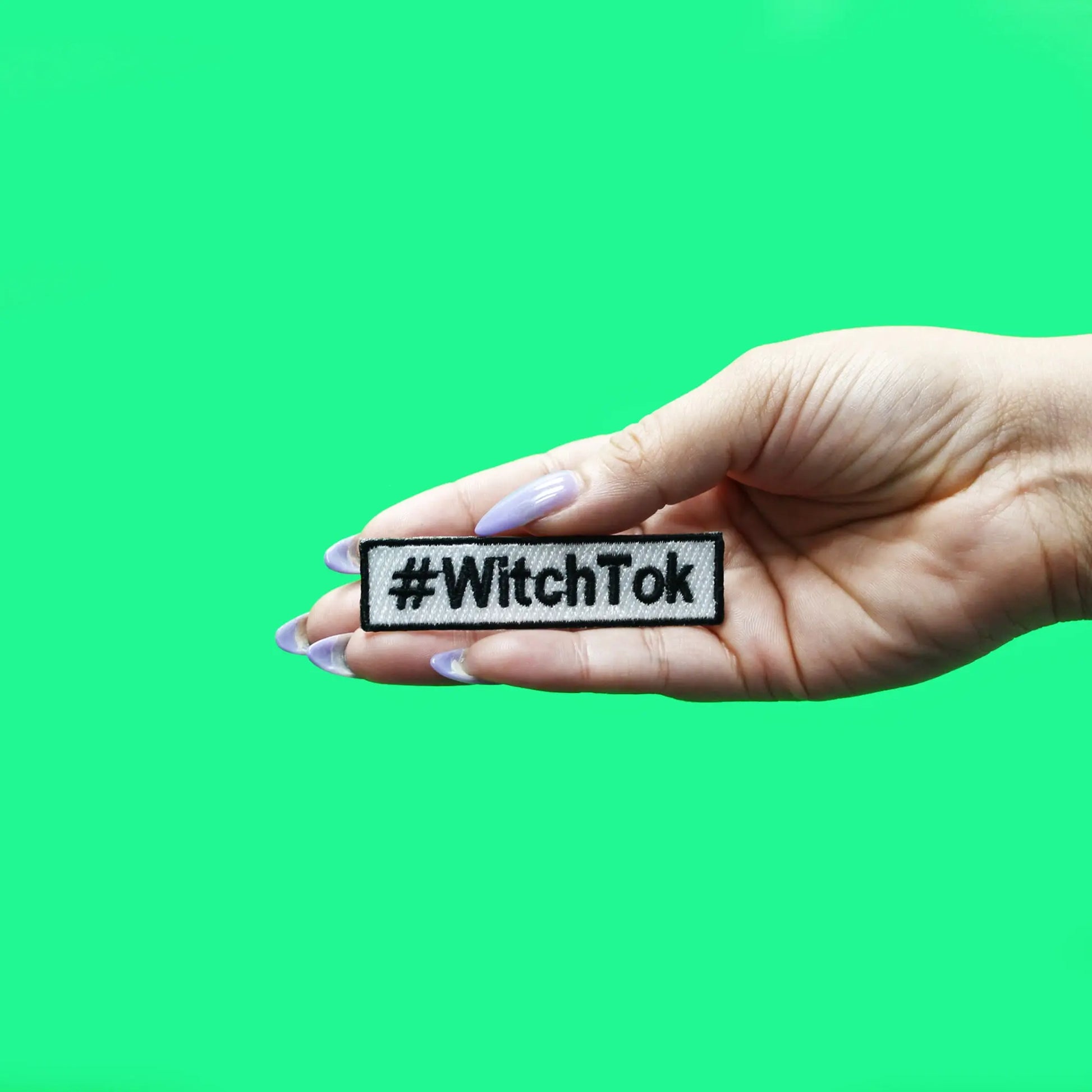 #WitchTok Patch Popular Hashtag Embroidered Iron On