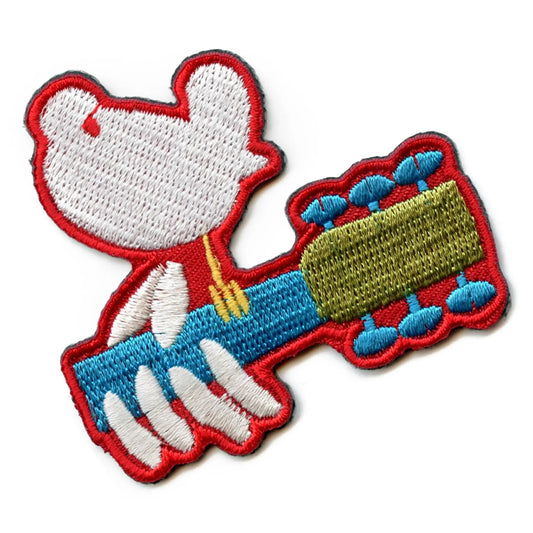 Woodstock Logo Patch Small Musical Dove Embroidered Iron On