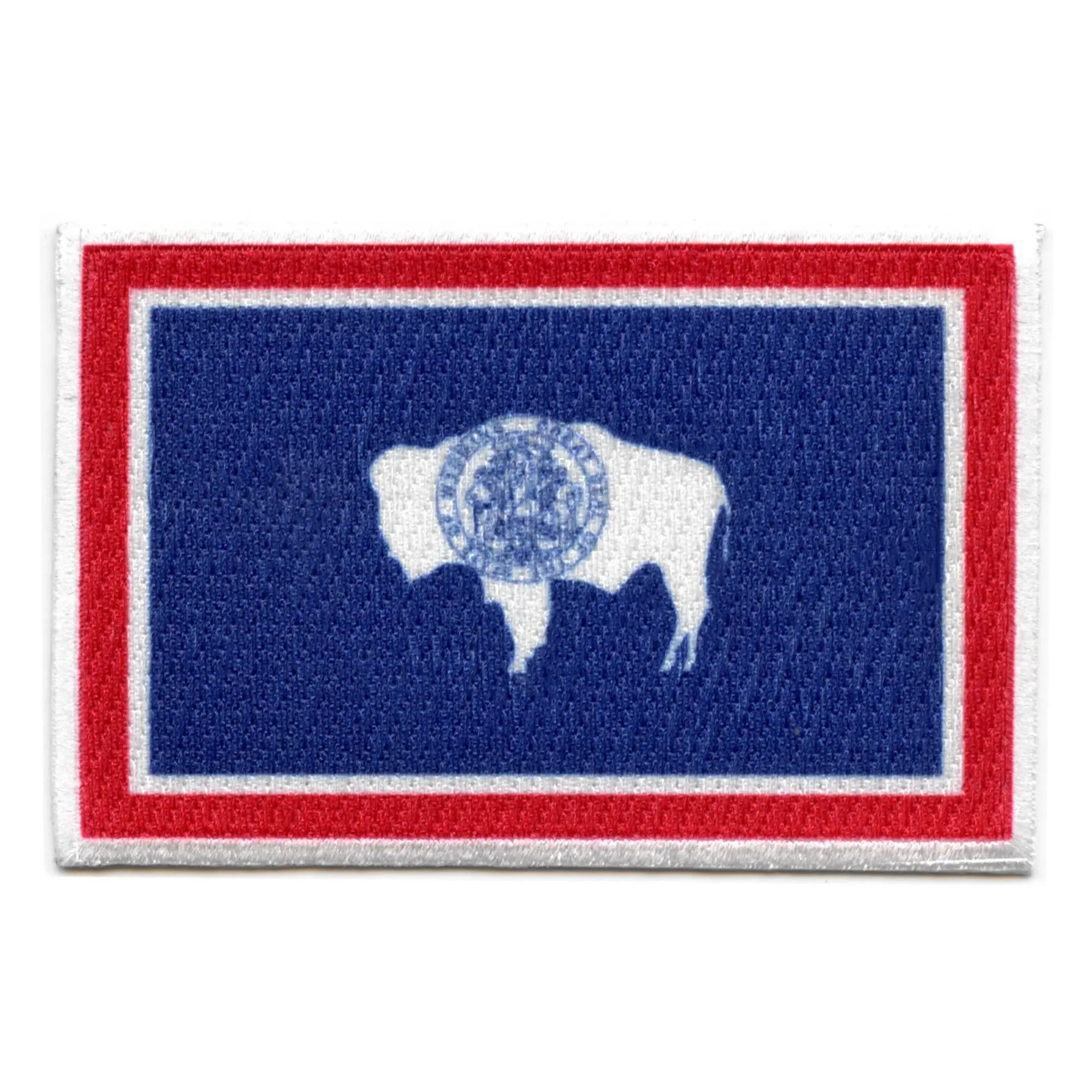 Wyoming Patch State Flag Embroidered Iron On