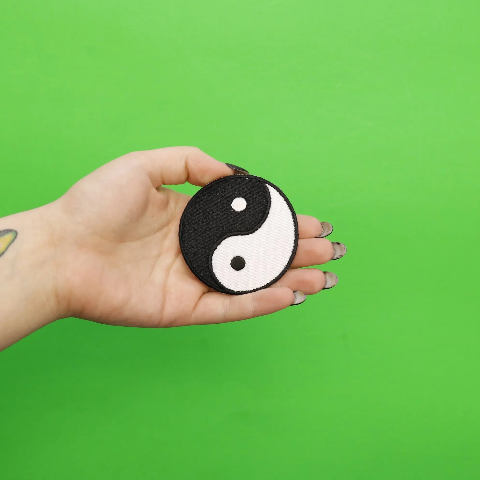 Yin Yang Symbol Embroidered Iron On Patch
