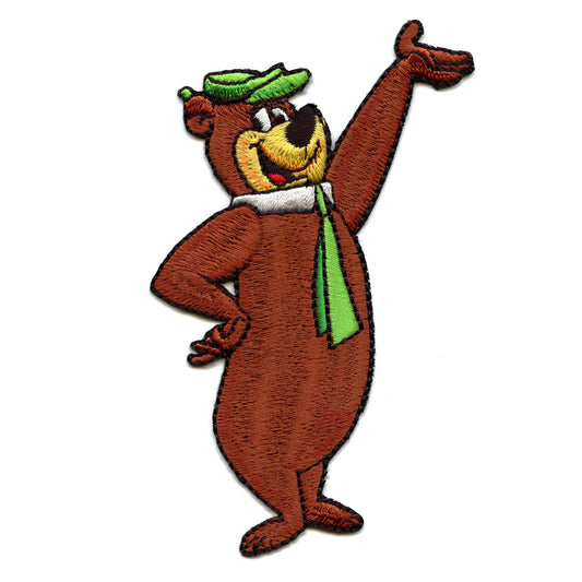 Official Yogi Bear Patch Full Body Cartoon Embroidered Iron On