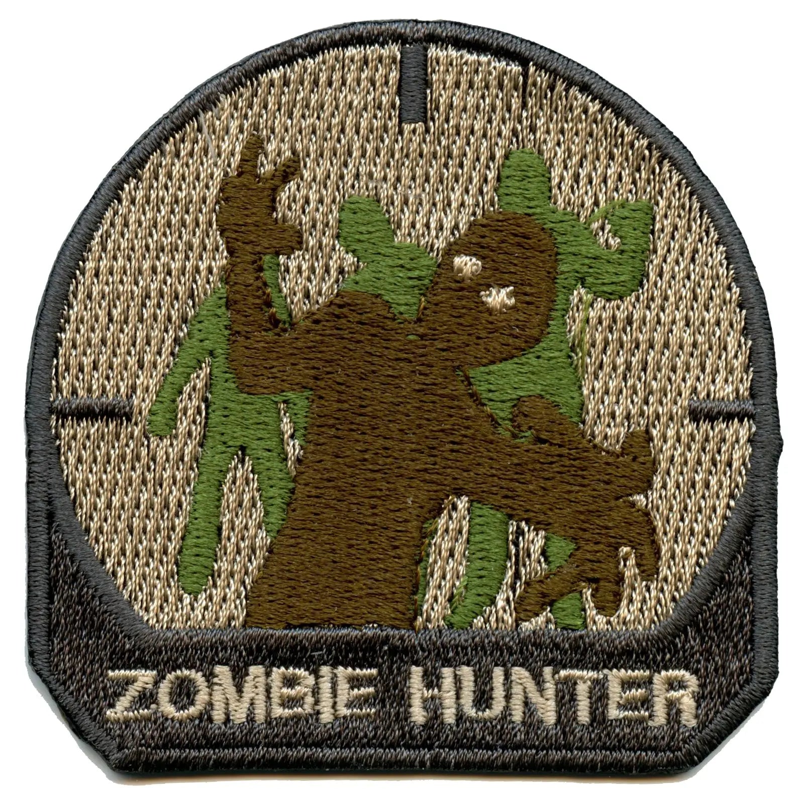 Zombie Hunter Sniper Scope Badge Embroidered Iron On Patch