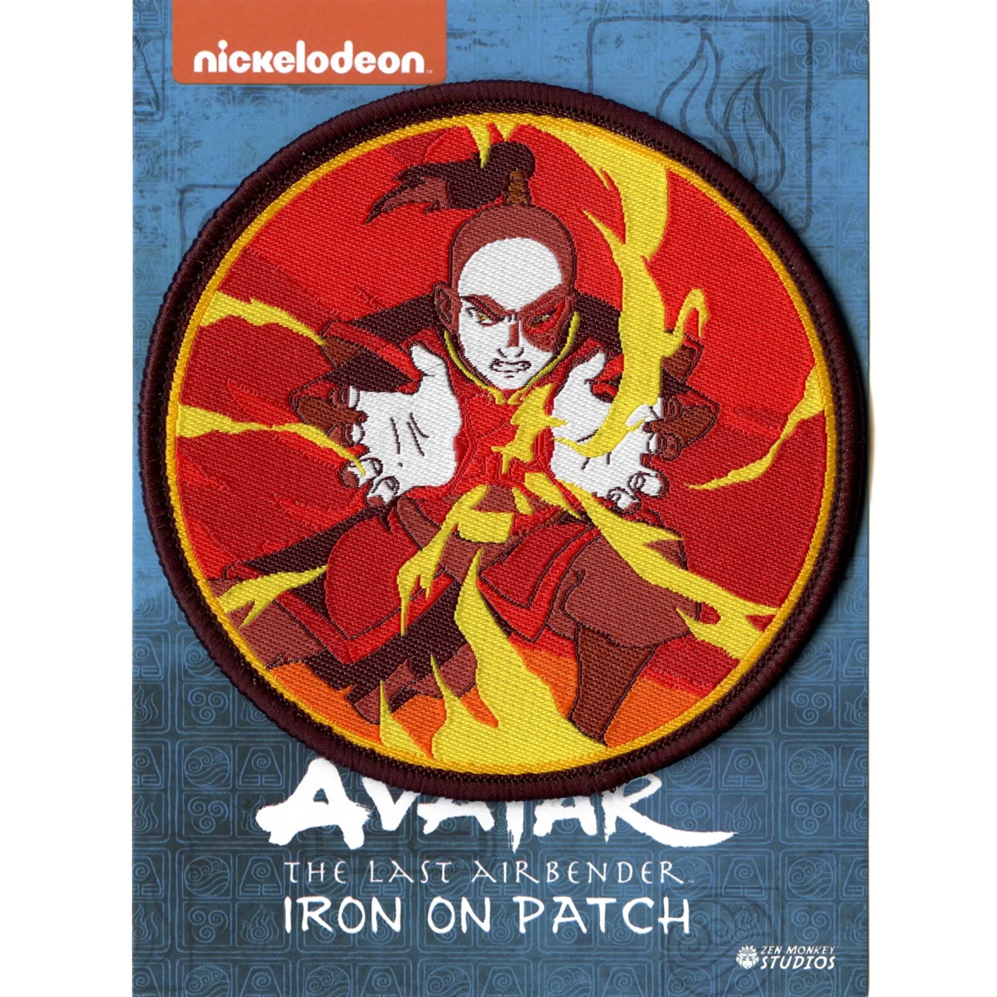Official Avatar: The Last Airbender Patch Zuko Firebending Embroidered Iron On
