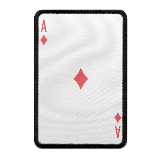 Ace Of Diamonds Card FotoPatch Game Deck Embroidered Iron On
