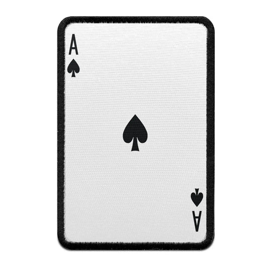 Ace Of Spades Card FotoPatch Game Deck Embroidered Iron On