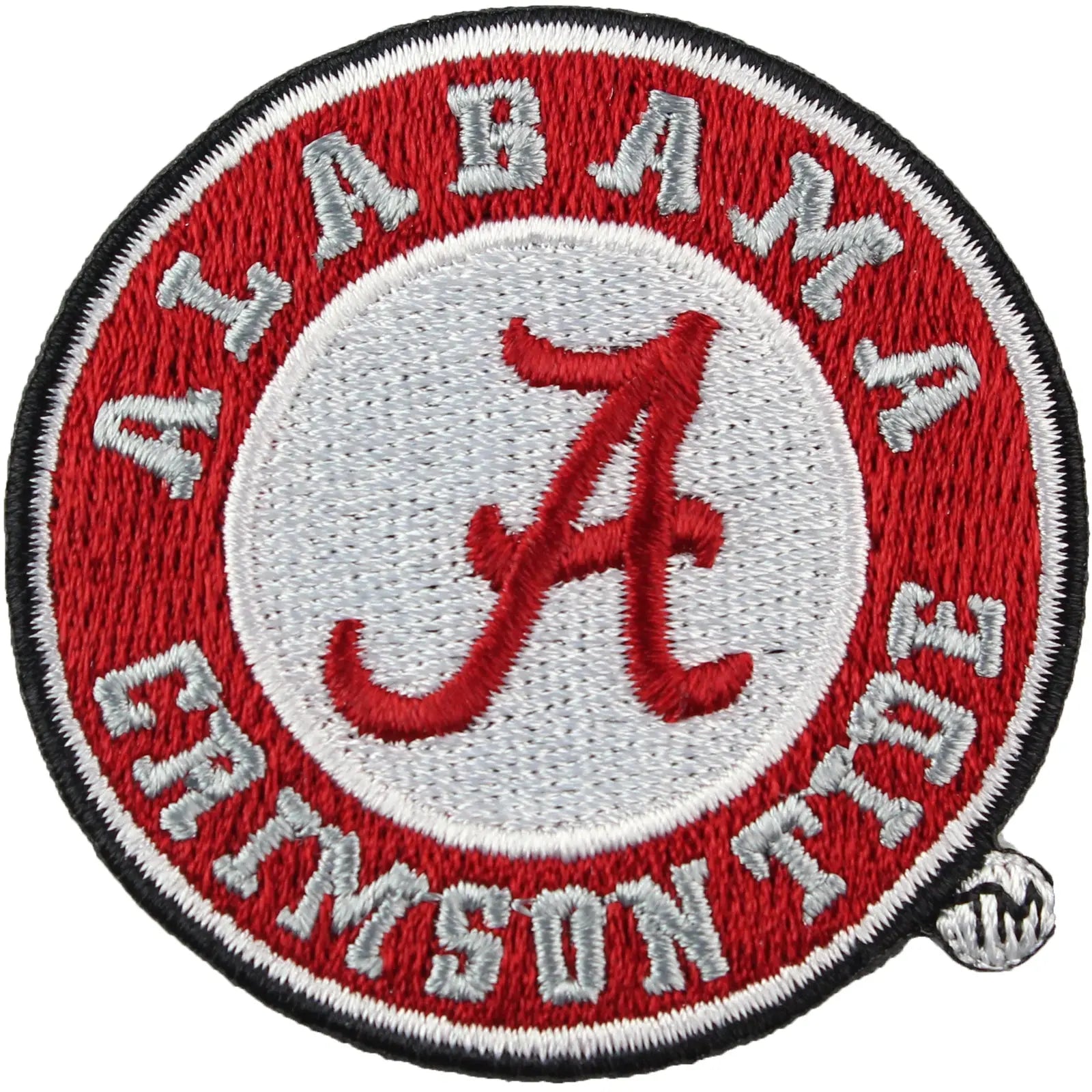 Alabama Crimson Tide Round Logo Iron On Embroidered Patch