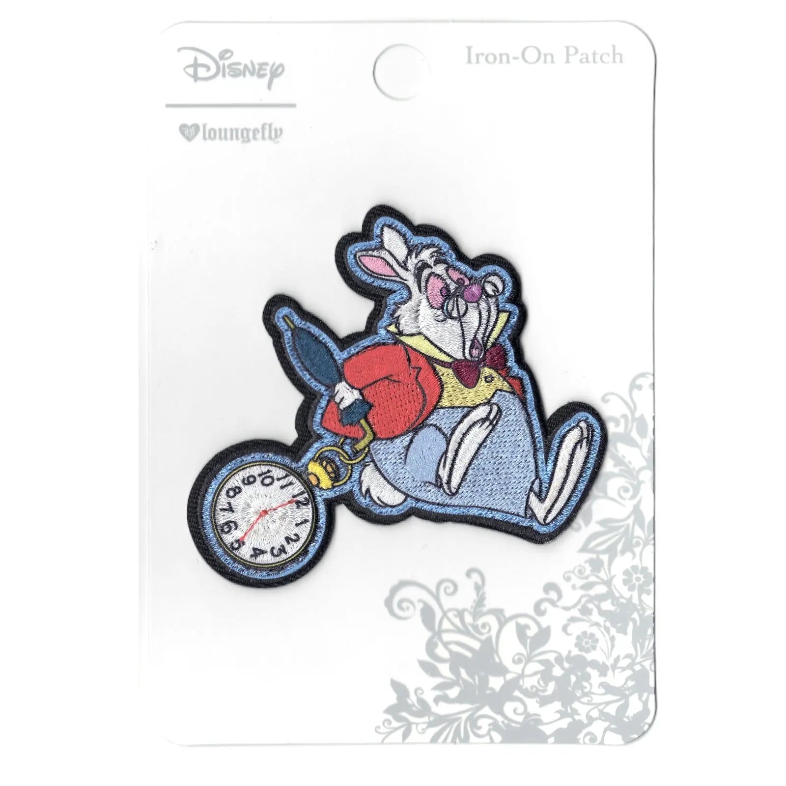 Disney Alice in Wonderland White Rabbit Iron on Patch
