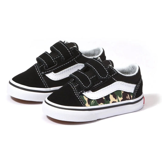 Vans Old Skool x Bape Custom Handmade Toddlers Shoes By Patch Collection