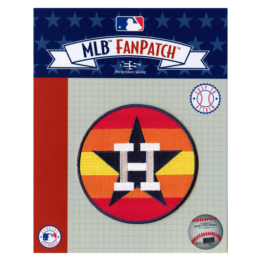 Houston Astros Retro Rainbow MLB Baseball Patch
