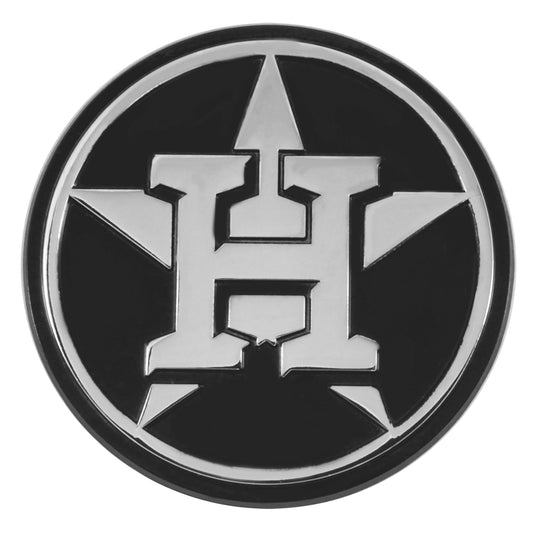 Houston Astros Premium Solid Metal Chrome Plated Car Auto Emblem