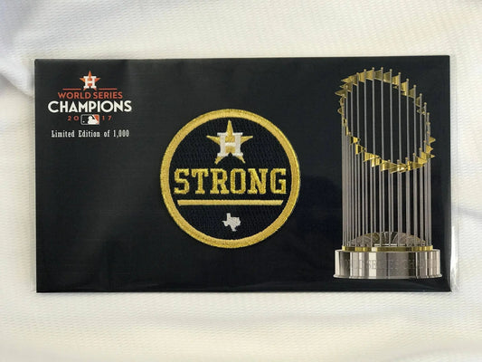 Official Houston Astros "Strong" Gold Rush Jersey Patch Limited Edition