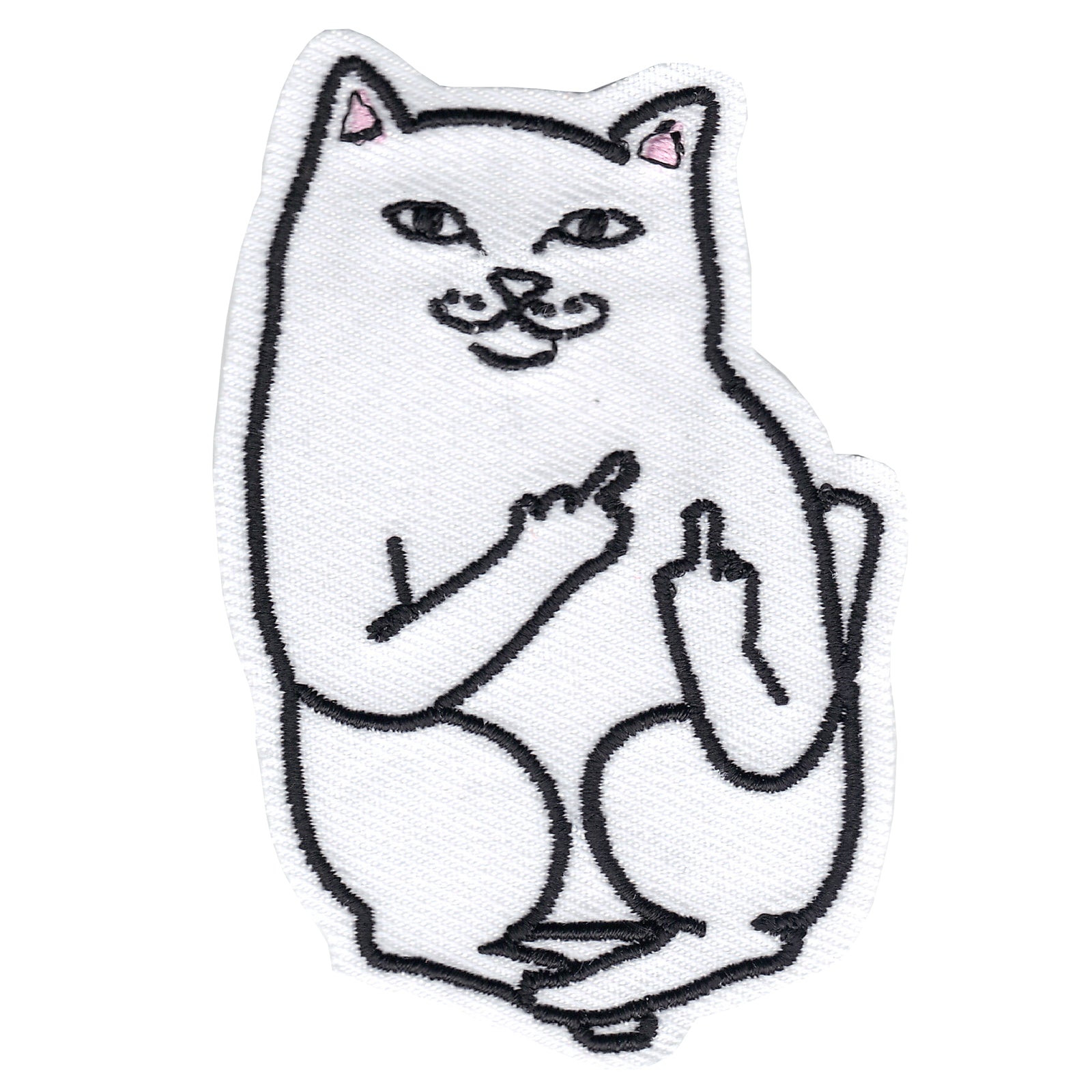 Pocket Cat Embroidered Iron On Patch