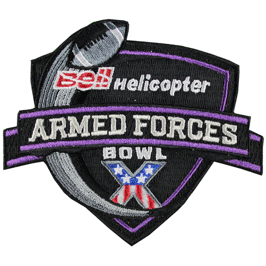 2012 Bell Helicopter Armed Forces Bowl Patch 'X' 10th Anniversary